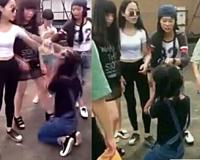 江西白衣奶霸李温慧 九个女生围殴一个女生