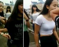 江西白衣奶霸李温慧 九个女生围殴一个女生