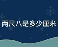 两尺八是多少厘米