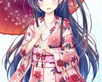 动漫中的和服少女