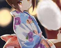 动漫中的和服少女