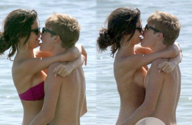 贾斯丁比伯吸奶门 竟带上女友玩起4P游戏