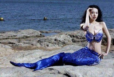 安若菲美人鱼写真很美 安若菲资料介绍