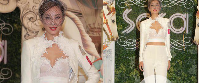 郑希怡掉抹胸图片 裤子门事件后再当众露两点