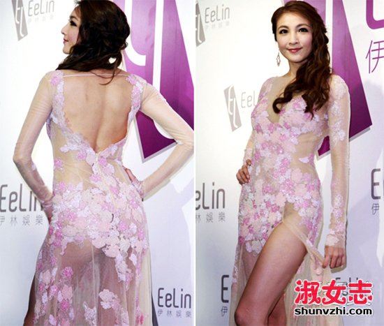 女明星卖肉照 女明星透视露肉照