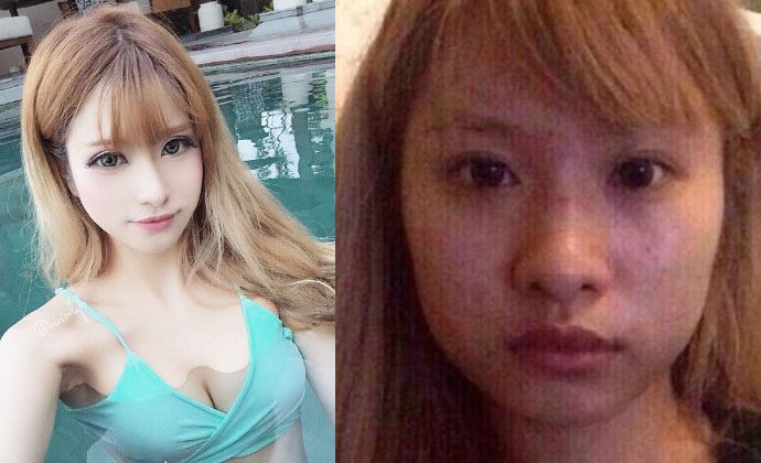 丁旎素颜真人很丑 网红的素颜照没法看