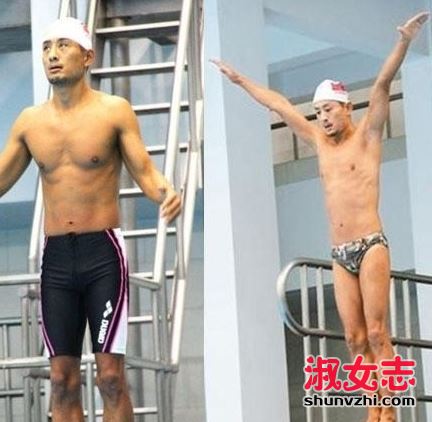 弦子跳水凸点照片 弦子跳水露卫生巾