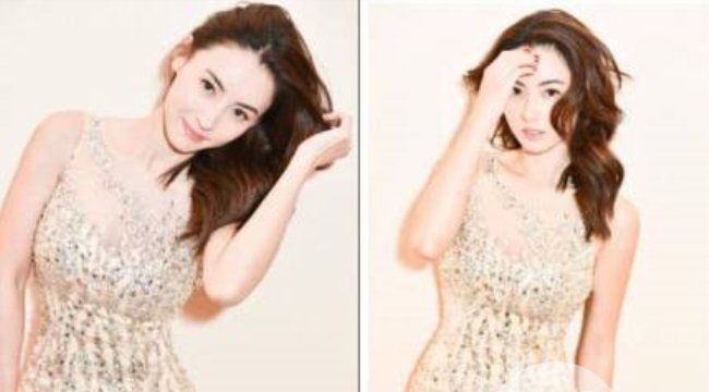 张柏芝产后写真 四肢纤细不像是生完三胎的样子