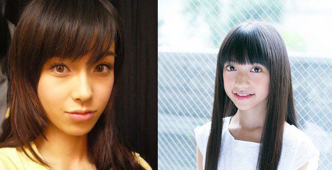 石井萌萌果现在的照片 日本小萝莉像Angelababy