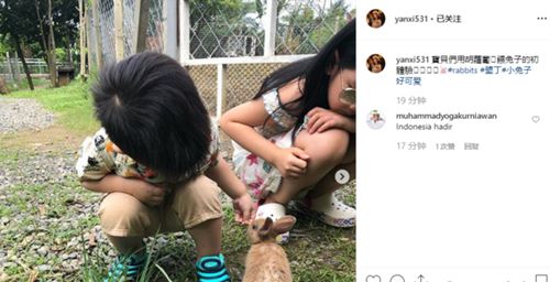 陈妍希晒儿子萌照 一家三口好着呢