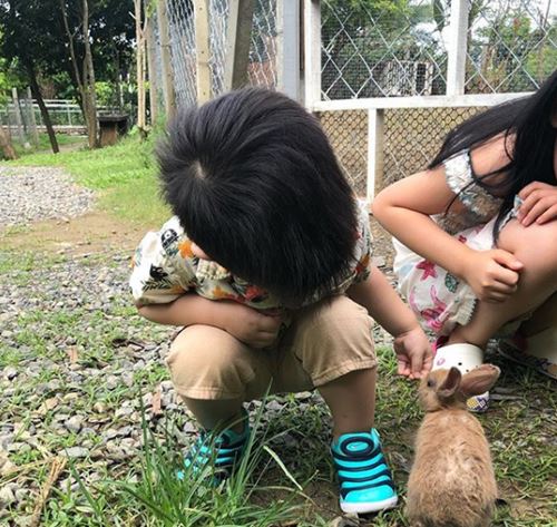 陈妍希晒儿子萌照 一家三口好着呢