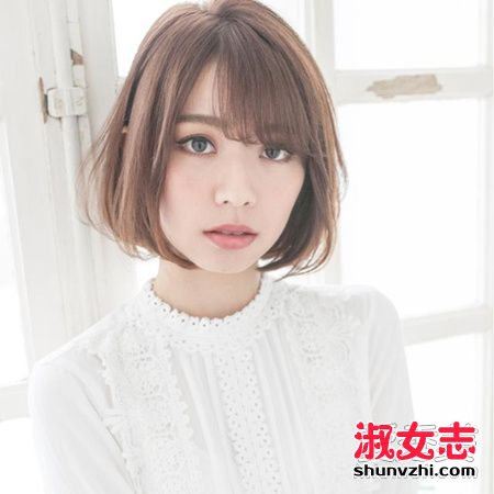 2018年好看的中长波波头发型图片