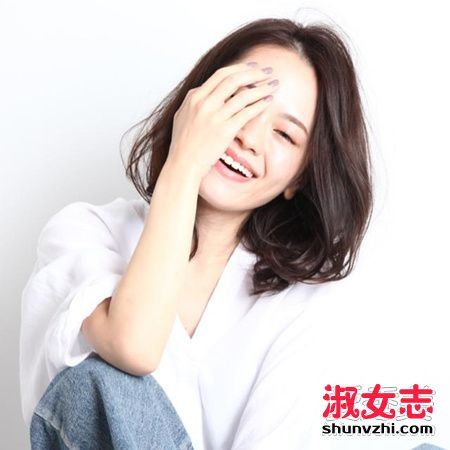 2018年好看的中长波波头发型图片