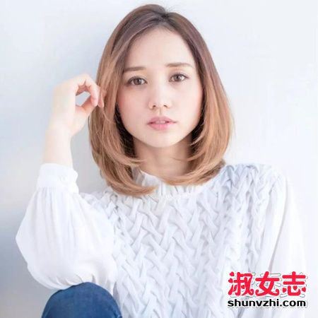 2018年好看的中长波波头发型图片