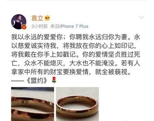 袁立宣布婚讯为什么被骂 网友纷纷声援袁立