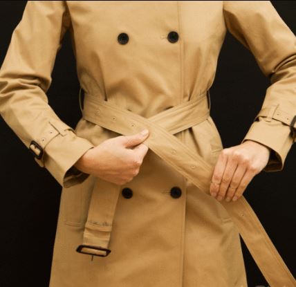 风衣有扣腰带系法图解 风衣腰带系法图解