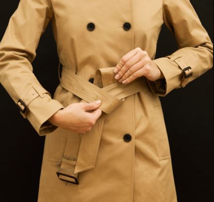 风衣有扣腰带系法图解 风衣腰带系法图解