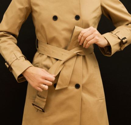 风衣有扣腰带系法图解 风衣腰带系法图解