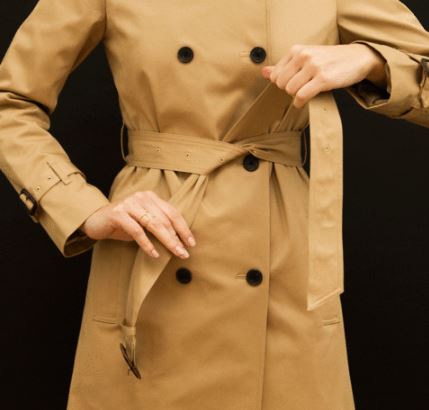 风衣有扣腰带系法图解 风衣腰带系法图解