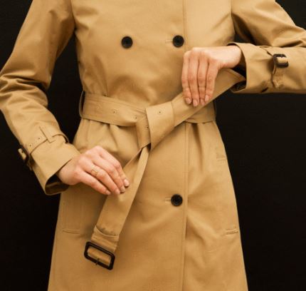 风衣有扣腰带系法图解 风衣腰带系法图解