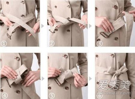 风衣有扣腰带系法图解 风衣腰带系法图解