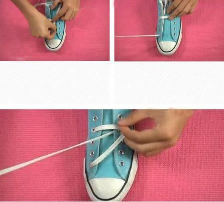 蝴蝶结鞋带的系法图解 鞋带蝴蝶结怎么系