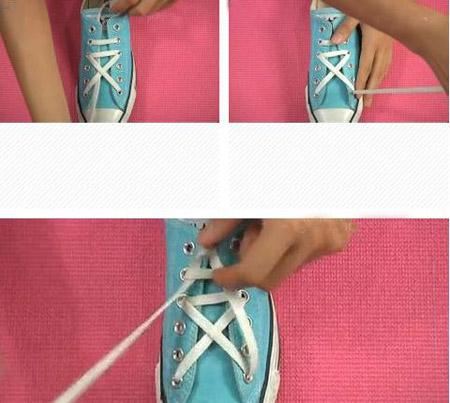 蝴蝶结鞋带的系法图解 鞋带蝴蝶结怎么系