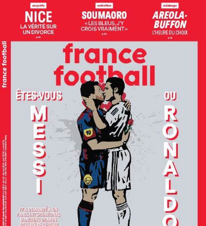 杂志封面梅罗拥吻 梅西垫脚这是歧视梅西