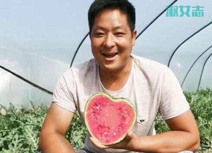 瓜农种心形西瓜520赠爱妻 这“瓜”怎么这么酸