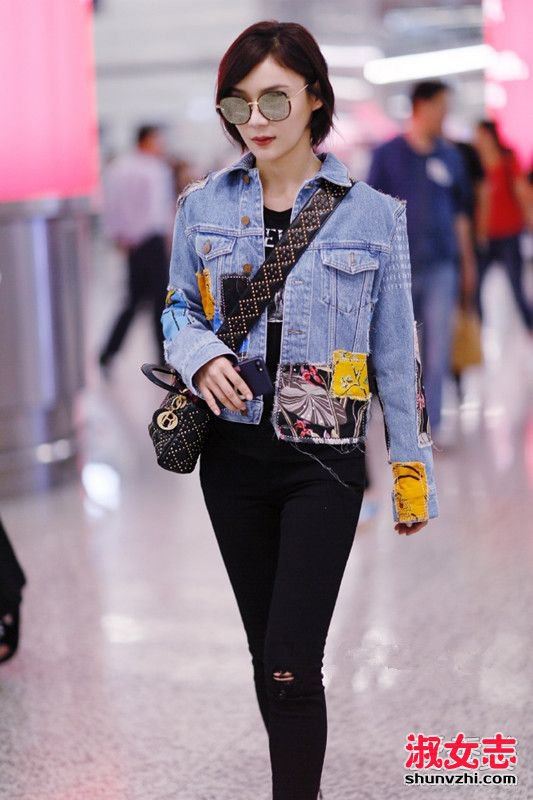 2017年5月袁姗姗最新机场街拍