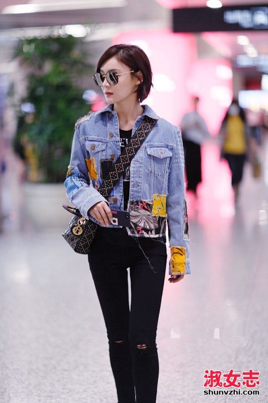 2017年5月袁姗姗最新机场街拍