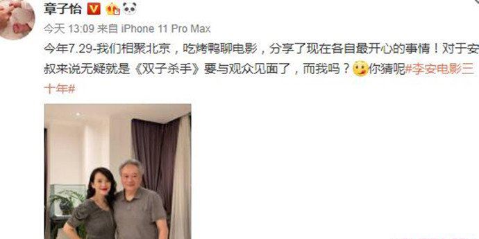 章子怡李安相聚 被曝在美国产下二胎真相