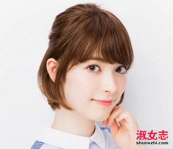 2017短发波波头怎么扎起来好看