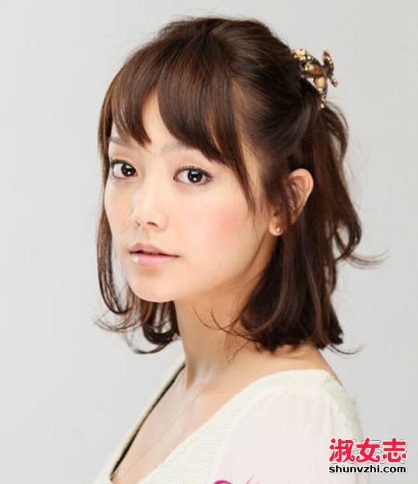 2017短发波波头怎么扎起来好看