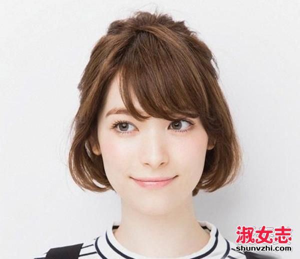 2017短发波波头怎么扎起来好看