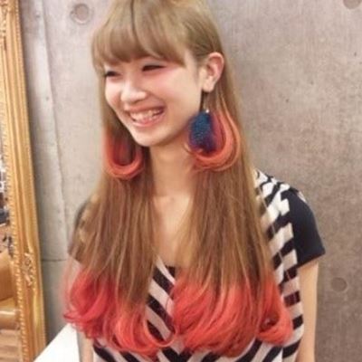 发尾渐变色头发图片 适合黑色头发的发尾渐变