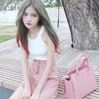 发尾渐变色头发图片 适合黑色头发的发尾渐变