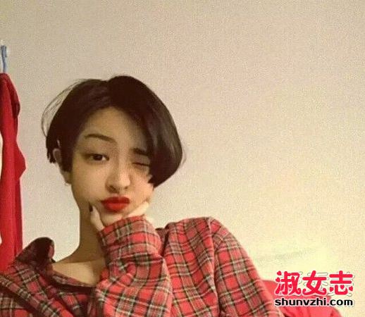 2017最火的女生中性短发发型