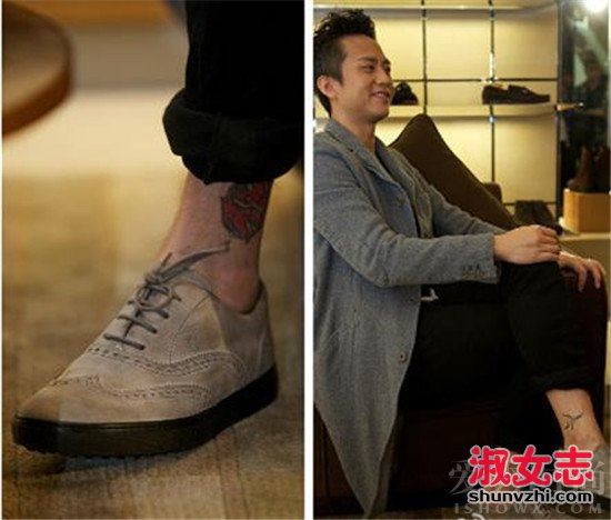 邓超纹身图案是什么意思 邓超郝蕾情侣纹身