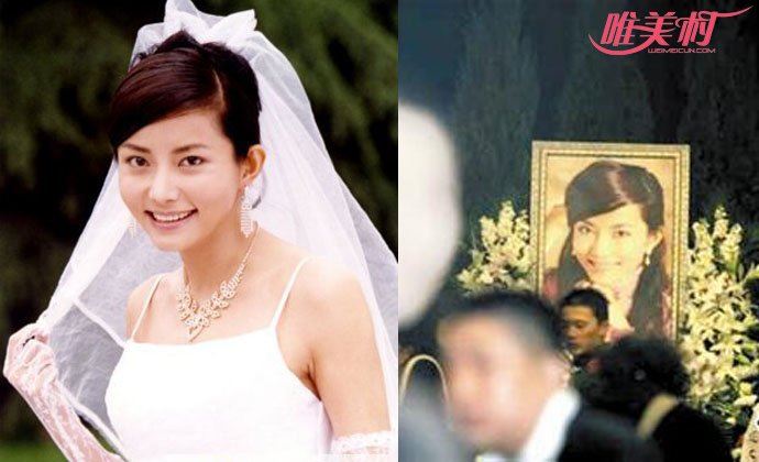 李钰遗体穿婚纱照片 琼瑶女郎李钰送别会现场