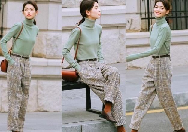 哈伦裤配什么上衣好看 女士哈伦裤配上衣图片