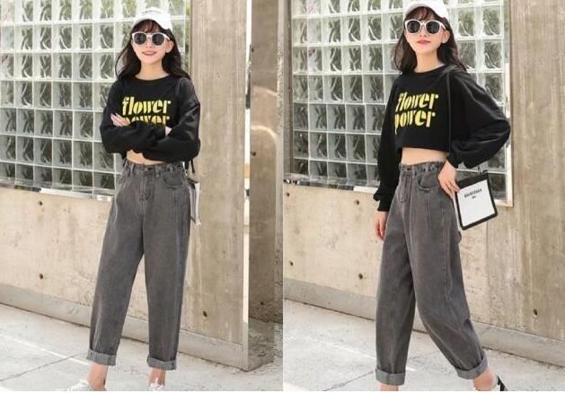 哈伦裤配什么上衣好看 女士哈伦裤配上衣图片