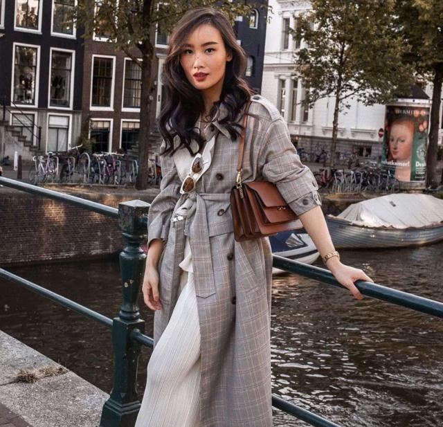 今年流行的女士风衣款式图片