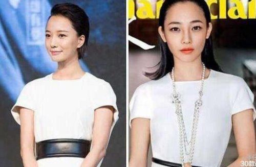 白百合和王珞丹对比图 长得太像了傻傻分不清楚