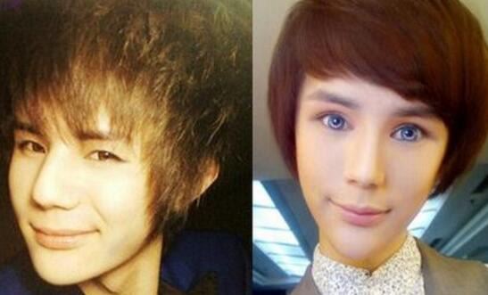 马里山整容前后对比照片 世界第一美男竟是变性人