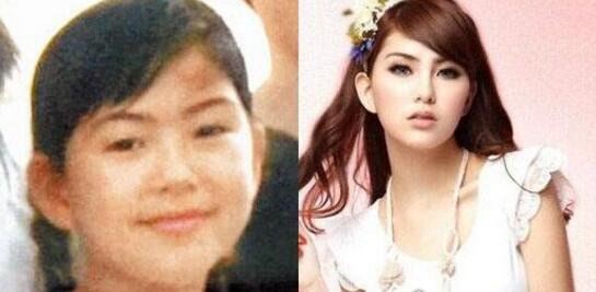 昆凌素颜图片前后对比 早期黑涩会非主流照片