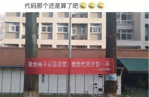 3.7高校女生节条幅大战 武汉大学文学院条幅拔头筹(图)