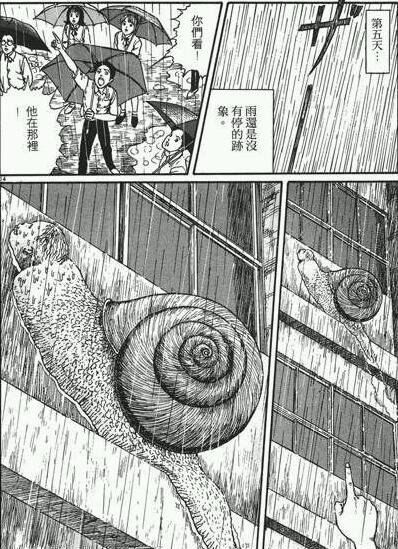 日本恐怖漫画中的蜗牛人图片 漫画图解(已看吐/胆小勿入)