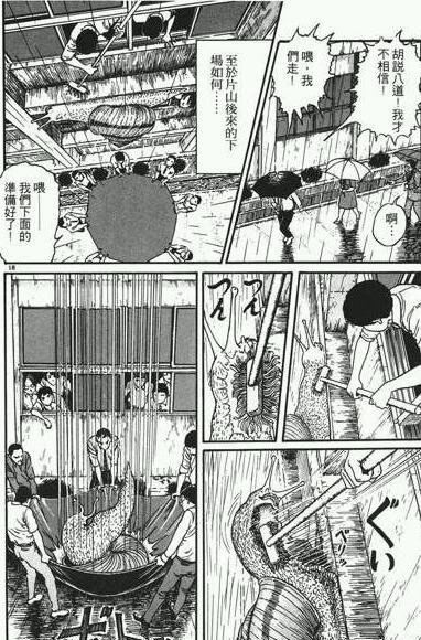 日本恐怖漫画中的蜗牛人图片 漫画图解(已看吐/胆小勿入)