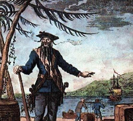 历史上黑胡子怎么死的 被英国海军军官砍头做酒杯